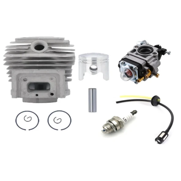Kmtmak Motorlu Tırpan Silindir Piston Karbüratör Buji Hortum Set - 2