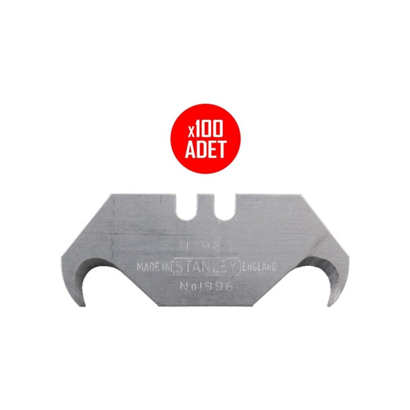 Stanley 1-11-983 Maket Bıçak Yedeği Kancalı 100'lü Paket