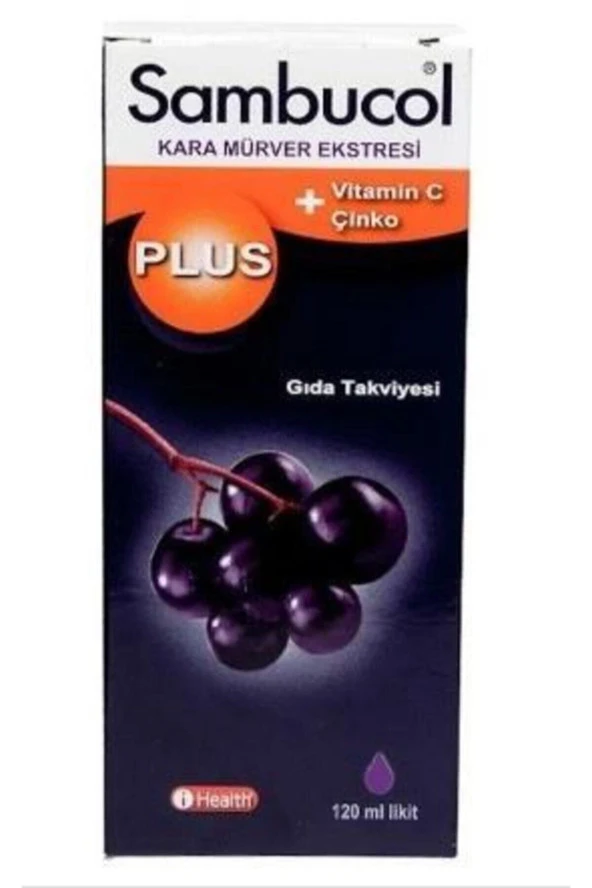 SAMBUCOL Plus Kara Mürver Özütü + C Vitamini & Çinko 120 Ml