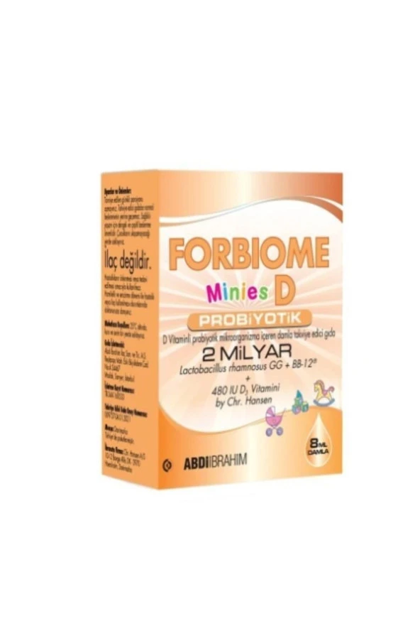 FORBİOME Forbıome Mınıes D Probiyotik 2 Milyar 8 mlDamla