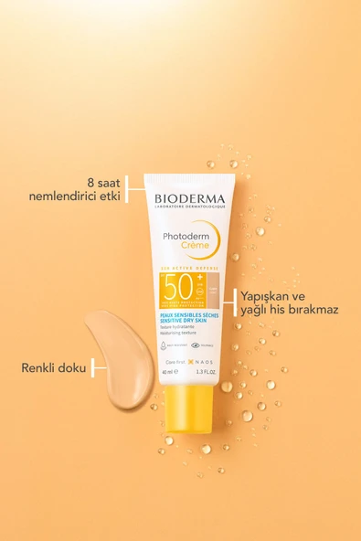 BIODERMA Photoderm Creme Kuru Cilt Için Spf 50 Light Renkli Güneş Kremi 40 ml 3701129803516 - 4