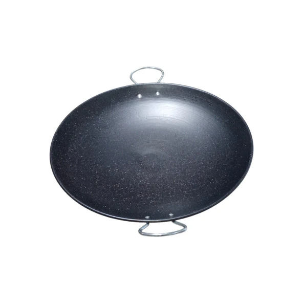 Girist Büyük Boy Granit Kaplama Kulplu Kavurma, Tantuni ve Gözleme Sacı 46 cm - 2