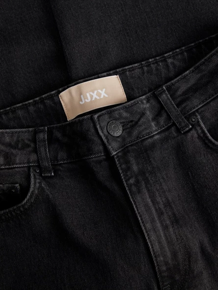 JJXX Yüksek Bel Mom Fit Siyah Kadın Pantolon 12203849 - Resim 7