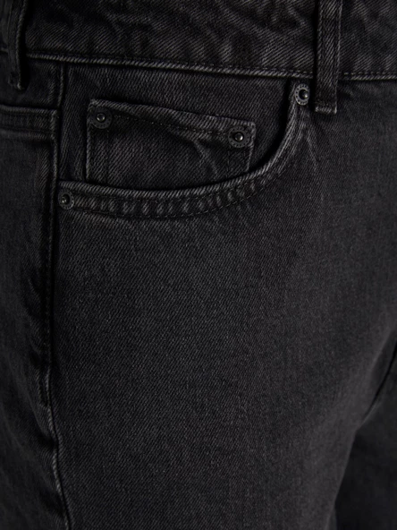 JJXX Yüksek Bel Mom Fit Siyah Kadın Pantolon 12203849 - Resim 8