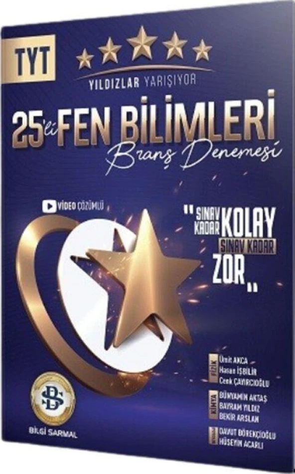 TYT Fen Bilimleri Yıldızlar Yarışıyor 25 li Branş Denemesi Bilgi Sarmal