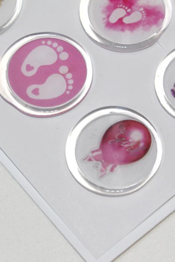 Mühürcüm 12 Adet Hazır Kendinden Yapışkanlı Sticker Mühür KYSM101 - 2