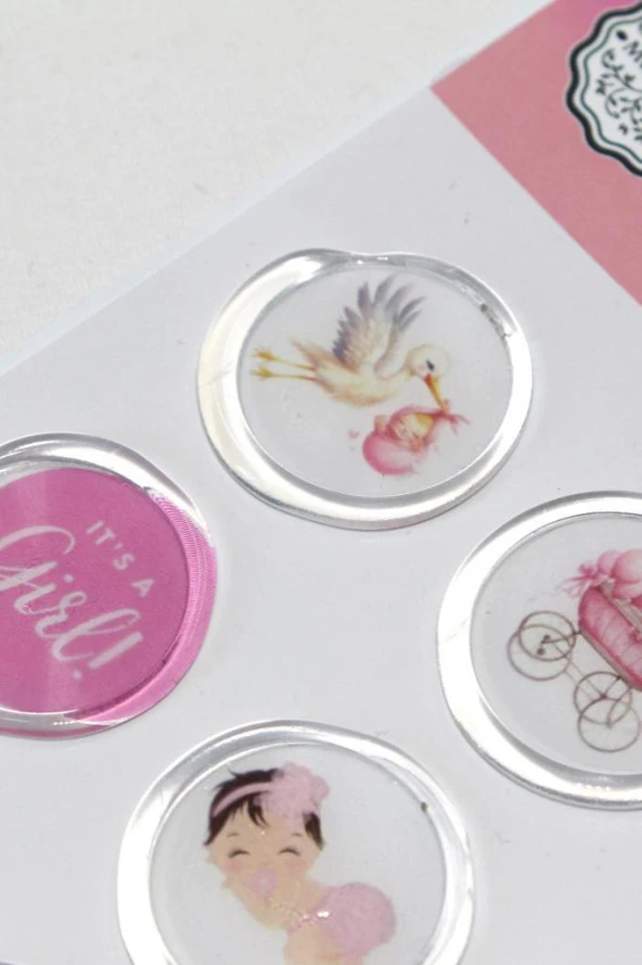 Mühürcüm 12 Adet Hazır Kendinden Yapışkanlı Sticker Mühür KYSM101 - 4