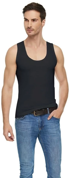 3 Lü Tutku Elit Klasik Askılı Modal Erkek Atlet Pamuk Atleti 1201 - 2