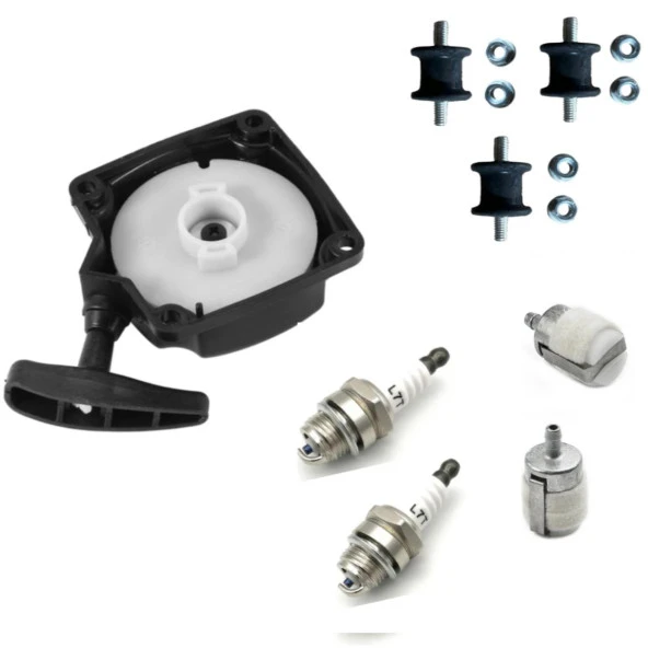 Kmtmak Motorlu Tırpan Düz Model Starter Amortisör Buji Benzin Filtresi - 3