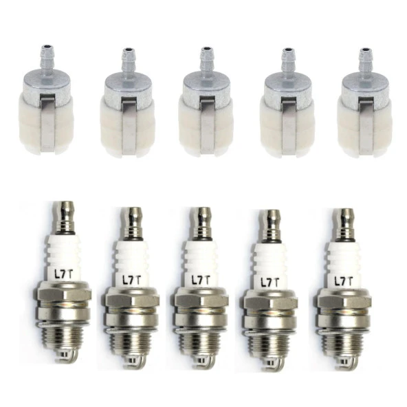 Kmtmak Motorlu Testere Motorlu Tırpan 5 Adet Buji 5 Adet Keçeli Benzin Filtresi - Resim 2