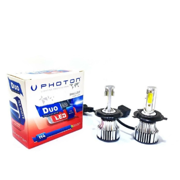 PHOTON DUO H4 12V-24V LED XENON 6000 LÜMEN HEADLIGHT UA GARAJ GÜVENCESİYLE