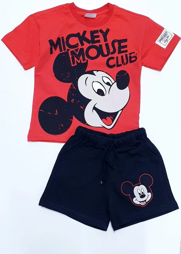 Mickey Şortlu Erkek Çocuk Takım