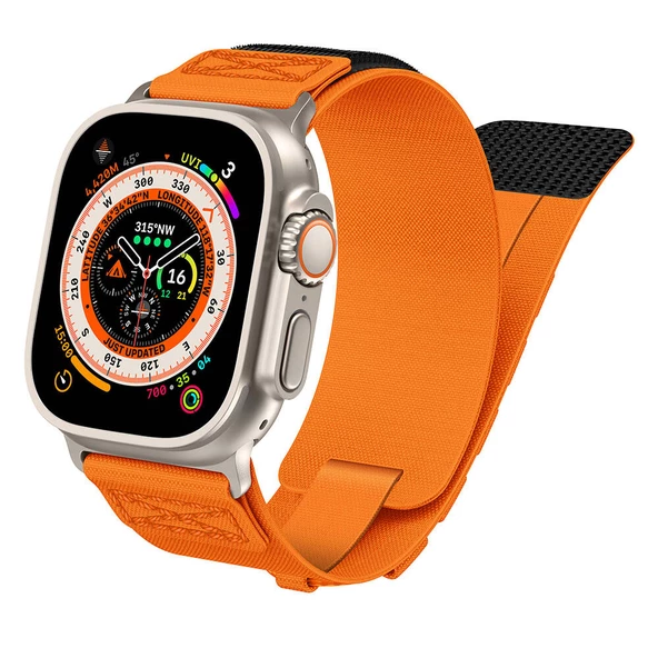 Watch Ultra 49mm Uyumlu KRD-99 Özel Dokumalı Hasır Kordon - 3