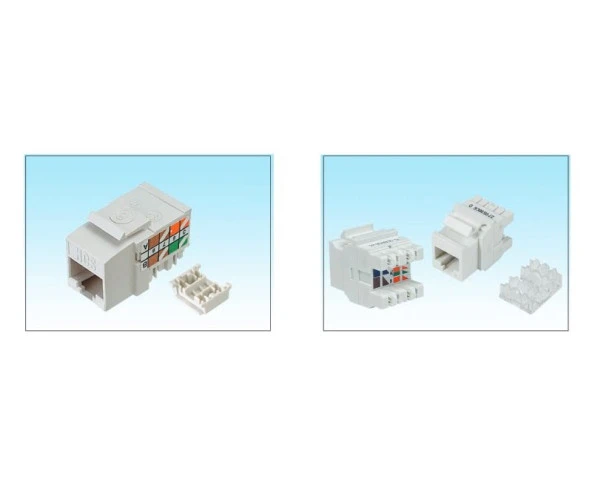 HCS J6E-00873 UTP Cat6 Keystone Jack, 180 Derece