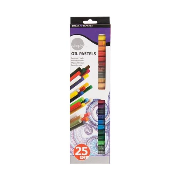 Daler Rowney Simply 25 Renk Yağlı Pastel Boya Seti / D 157 500 125