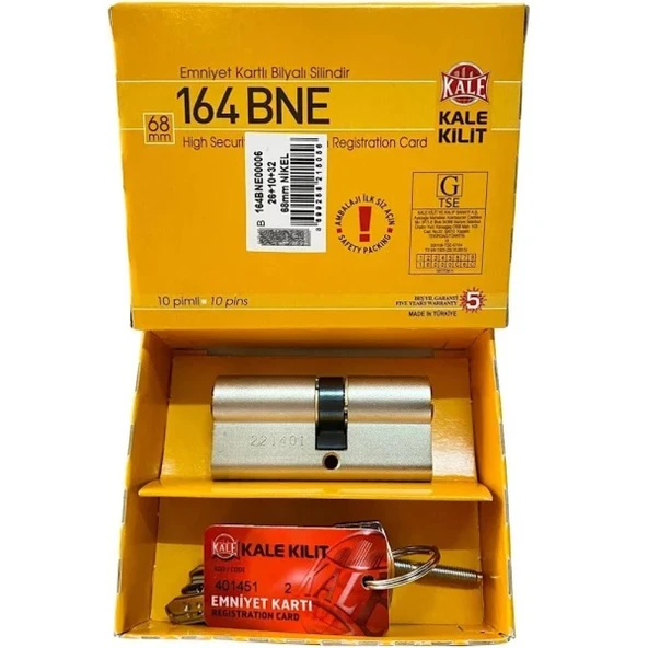 164 Snc Sistem Bilyalı Silindir Çelik Pimli Nikel 5 Anahtarlı ürün görseli 1