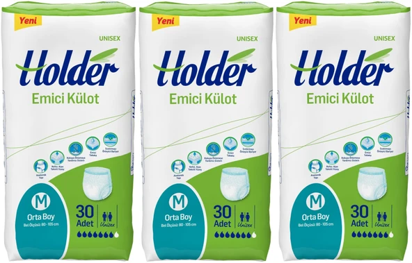 Holder Emici Külot Hasta Bezi Medium Orta 90 Adet (3PK*30)
