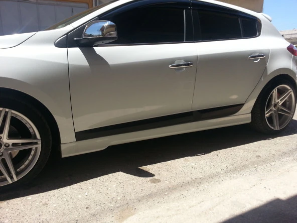 Renault Megane Uyumlu 3 Marşpiyel 2 Parça Fiber 2008 Ve Sonrası - 2