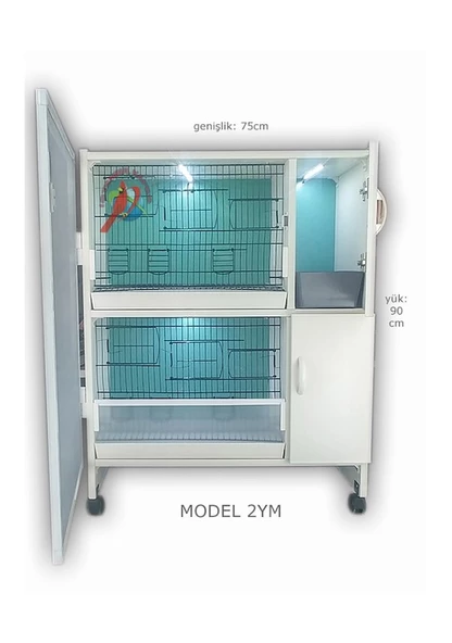 İSTANBUL KAFES MODEL 02Y PVC KUŞ DOLABI (KURULU GÖNDERİM)