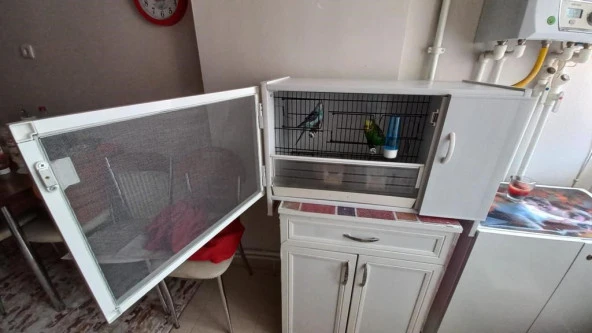 İSTANBUL KAFES MODEL 07Y PVC KUŞ DOLABI - TEK Lİ (KURULU GÖNDERİM) - 4
