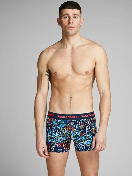 Jack Jones Pete 3 Lü Paket Erkek Baxer 12135973 - Resim 7