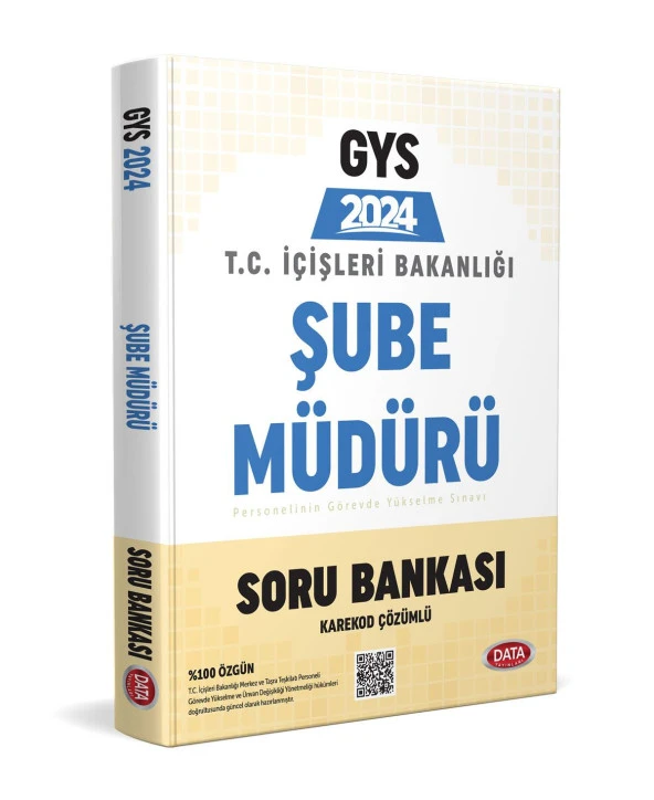 Data 2024 GYS İçişleri Bakanlığı Şube Müdürü Soru Bankası Görevde Yükselme Data Yayınları
