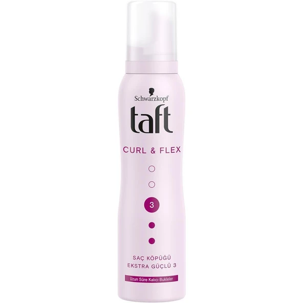 Taft Locken Belirgin Bukleler Eksta Güçlü 3 Saç Köpüğü 150 Ml