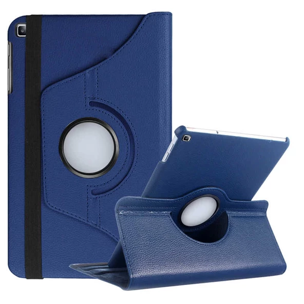 Samsung Galaxy Tab S5E T720 T725 T727 Kılıf 360 Dönebilen Standlı Case - 7
