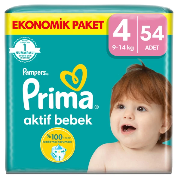 Prima Bebek Bezi Beden:4 (9-14Kg) Maxi 162 Adet Ekonomik Fırsat Pk - 2