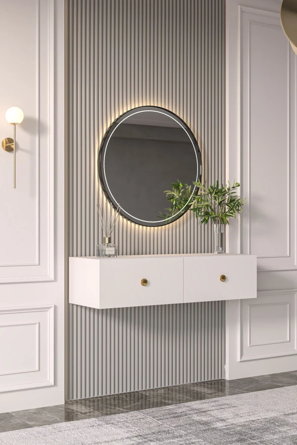 Givayo Mobilya Veta Dresuar Beyaz Gold - 2