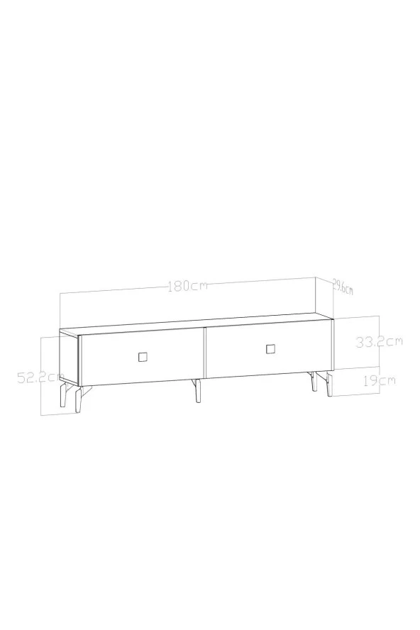 Givayo Mobilya Verona Tv Ünitesi Beyaz Gold - 4