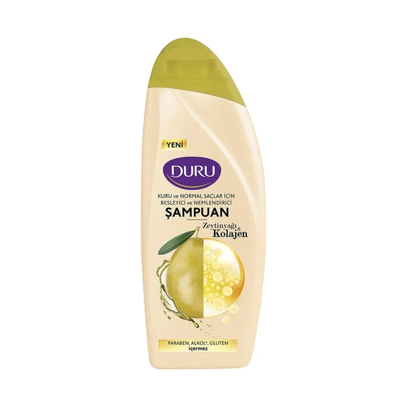 Duru Zeytinyağı&Kolajen Kuru ve Normal Saçlar için Şampuan 6x500 ML - 3