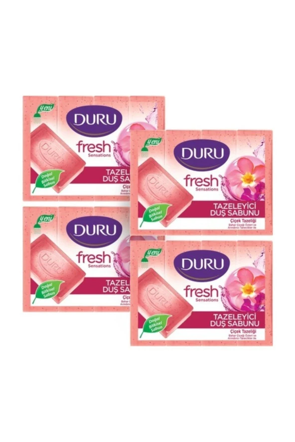 DURU Fresh Sensations Çiçek Tazeliği 16 Adet Duş Sabunu 4X600Gr