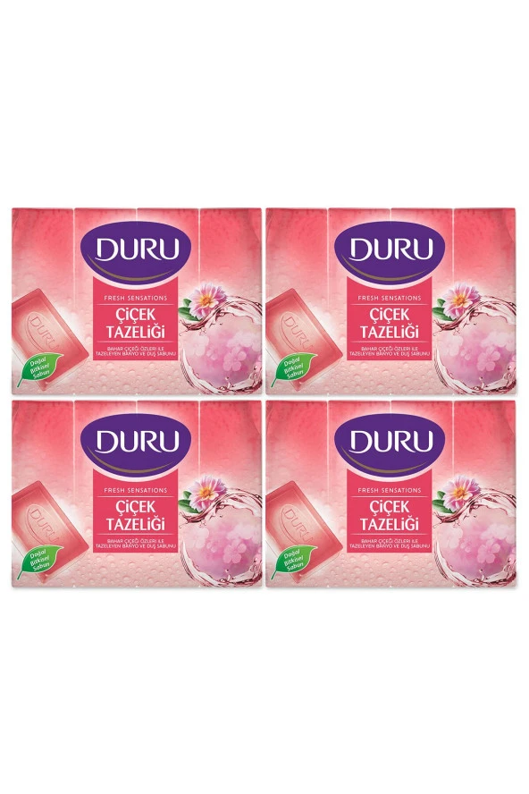 DURU Fresh Sensations Çiçek Tazeliği 16 Adet Duş Sabunu 4X600Gr