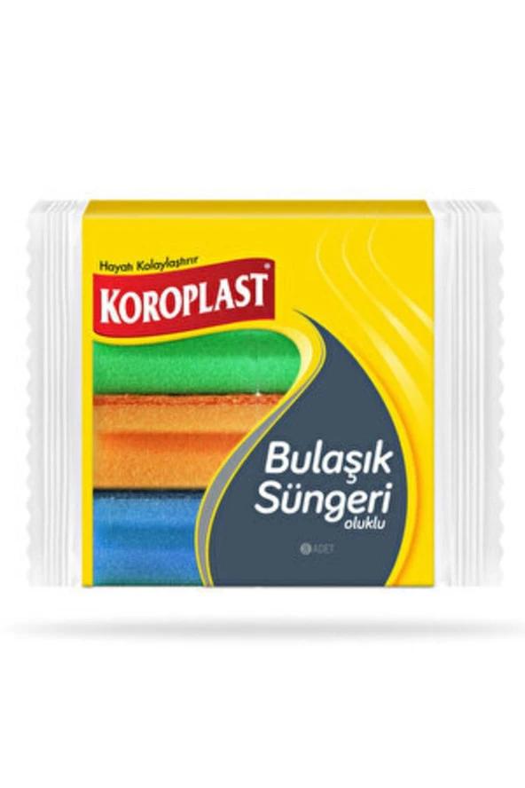 KOROPLAST Oluklu Bulaşık Süngeri 8'Li