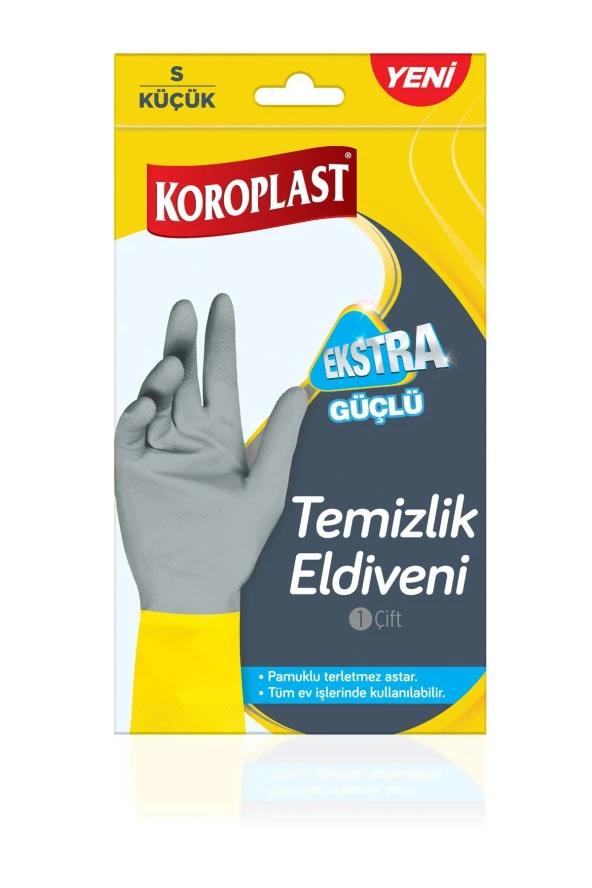 KOROPLAST Temizlik Eldiveni Ekstra Güçlü -S-