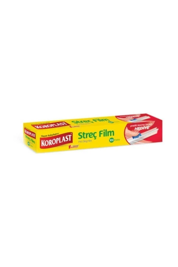 KOROPLAST Streç Film 100 M + Pratik Kesme Bıçağı