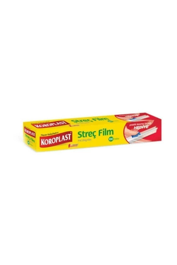 KOROPLAST Streç Film 100 Mt Kesme Bıçağı Hediyeli
