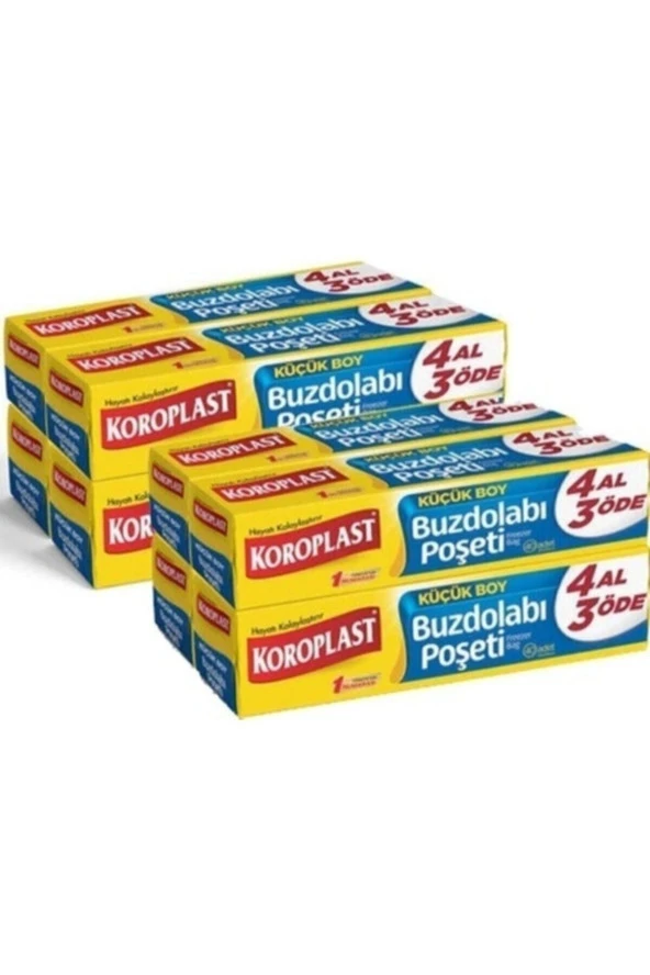KOROPLAST Buzdolabı Poşeti 4 Al 3 Öde Küçük Boy 160 Lı X 2 Adet
