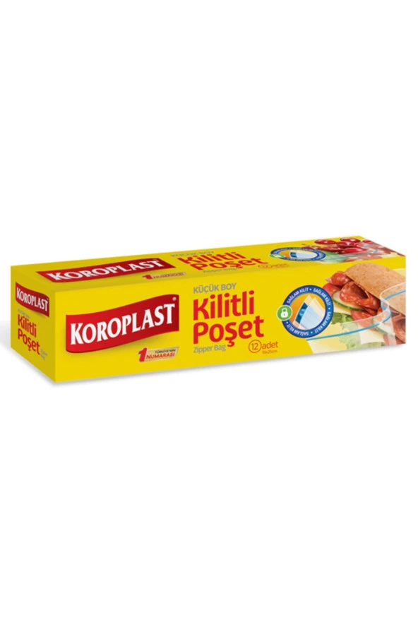 KOROPLAST Koroplast Kilitli Mutfak Torbası Küçük Boy 12 Li
