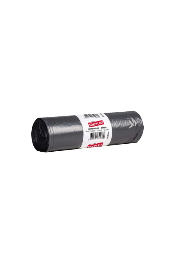 KOROPLAST Eko Endüstriyel Jumbo Boy Çöp Torbası Siyah 80 X 110 Cm