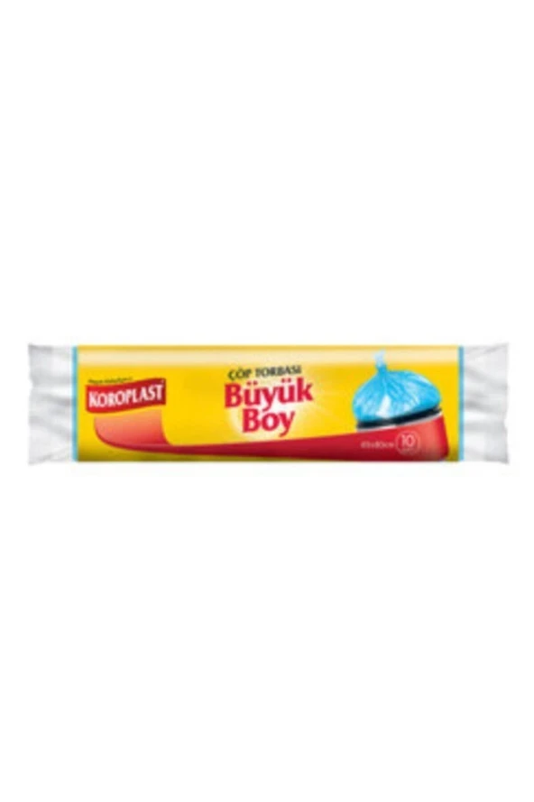 KOROPLAST Güçlü Çöp Torbası Büyük Boy 10 Adet 12Li - 2