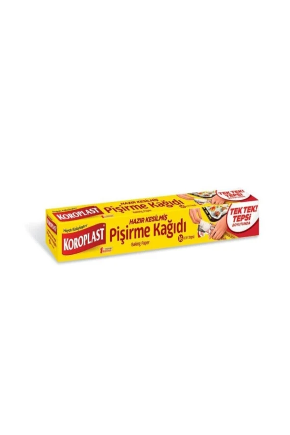 KOROPLAST Pişirme Kağıdı Hazır Kesilmiş 16 'Lı