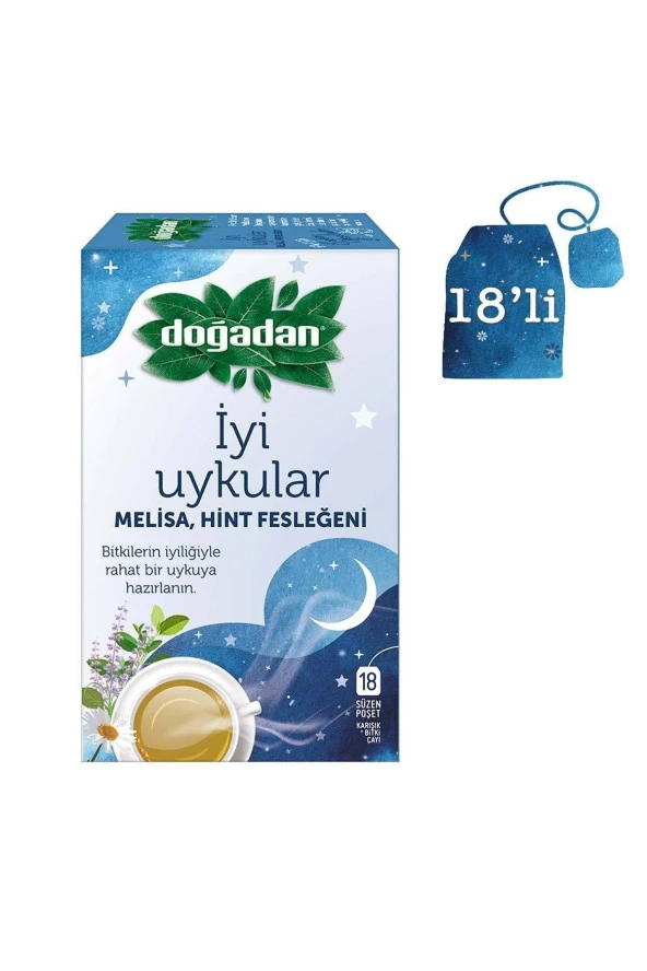 DOĞADAN Iyi Uykular Çayı Melisa Ve Hint Feslegeni 18 Li