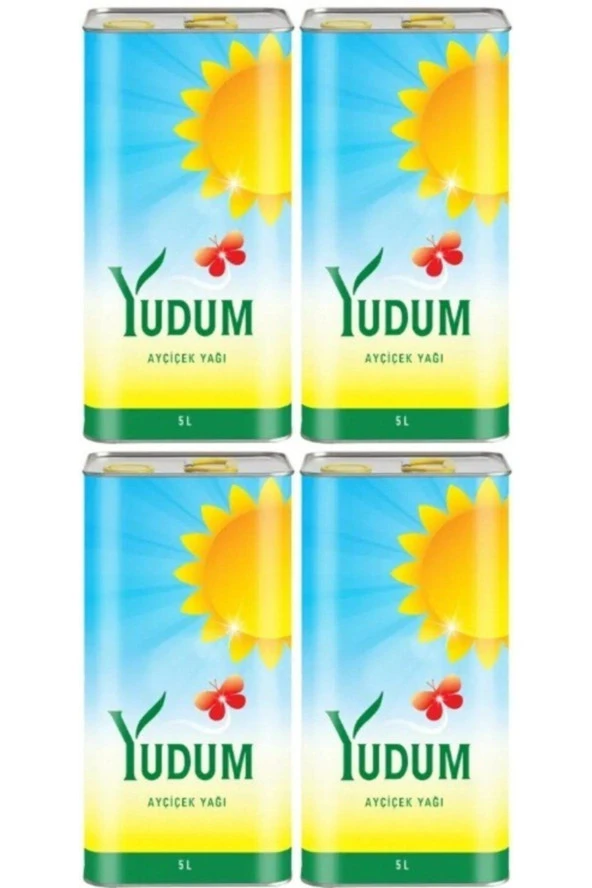 YUDUM Ayçiçek Yağı 5 Lt Teneke 4 Adet