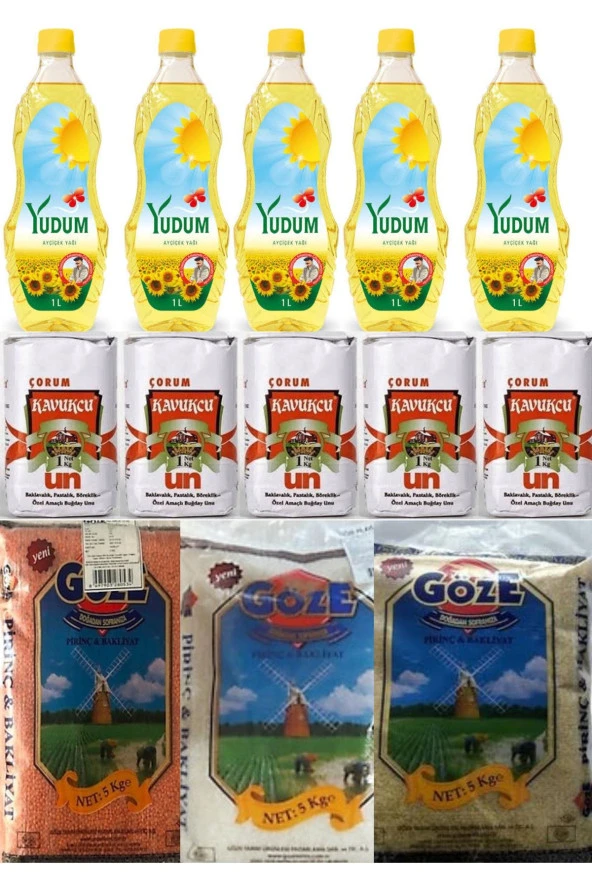 YUDUM Ramazan Paketi Temel Gıda Ürünleri 13 Parça Ürün 25 Kg