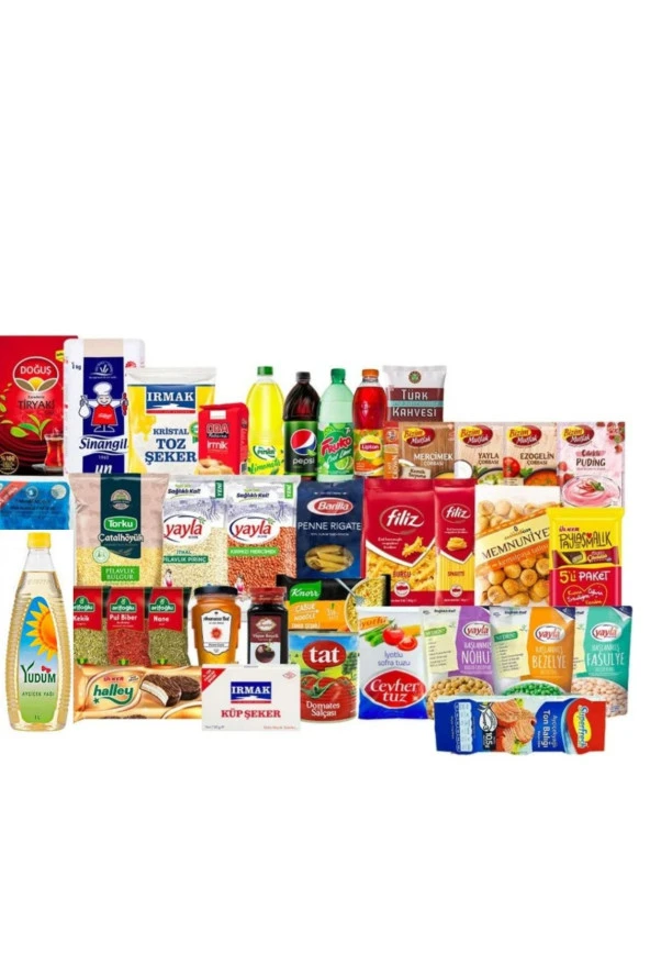 YUDUM Ramazan Paketi Kumanya Yardım Erzak Kolisi 40 Parça Ürün Maksi Paket