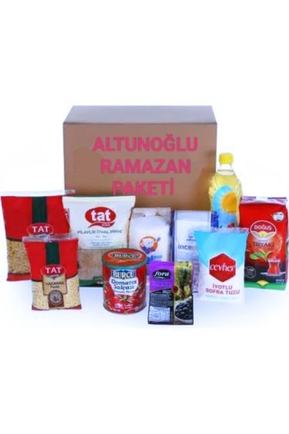 YUDUM Ramazan Paketi Kumanya Yardım Erzak Kolisi 10 Parça Ekonomik