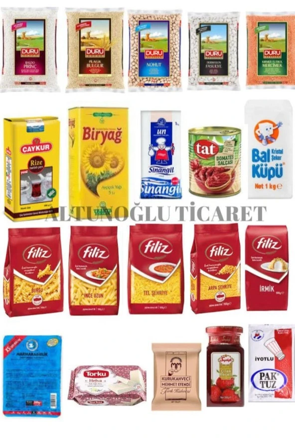 BİRYAĞ 5Lt Çaykur Duru Bakliyat Ramazan Gıda Erzak Paketi 20Parça