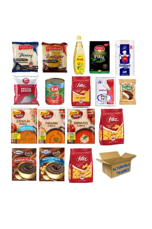 ALTUNOĞLU Ramazan Kumanya Erzak Gıda Kolisi 17 Parça Ekonomik Paket - 3